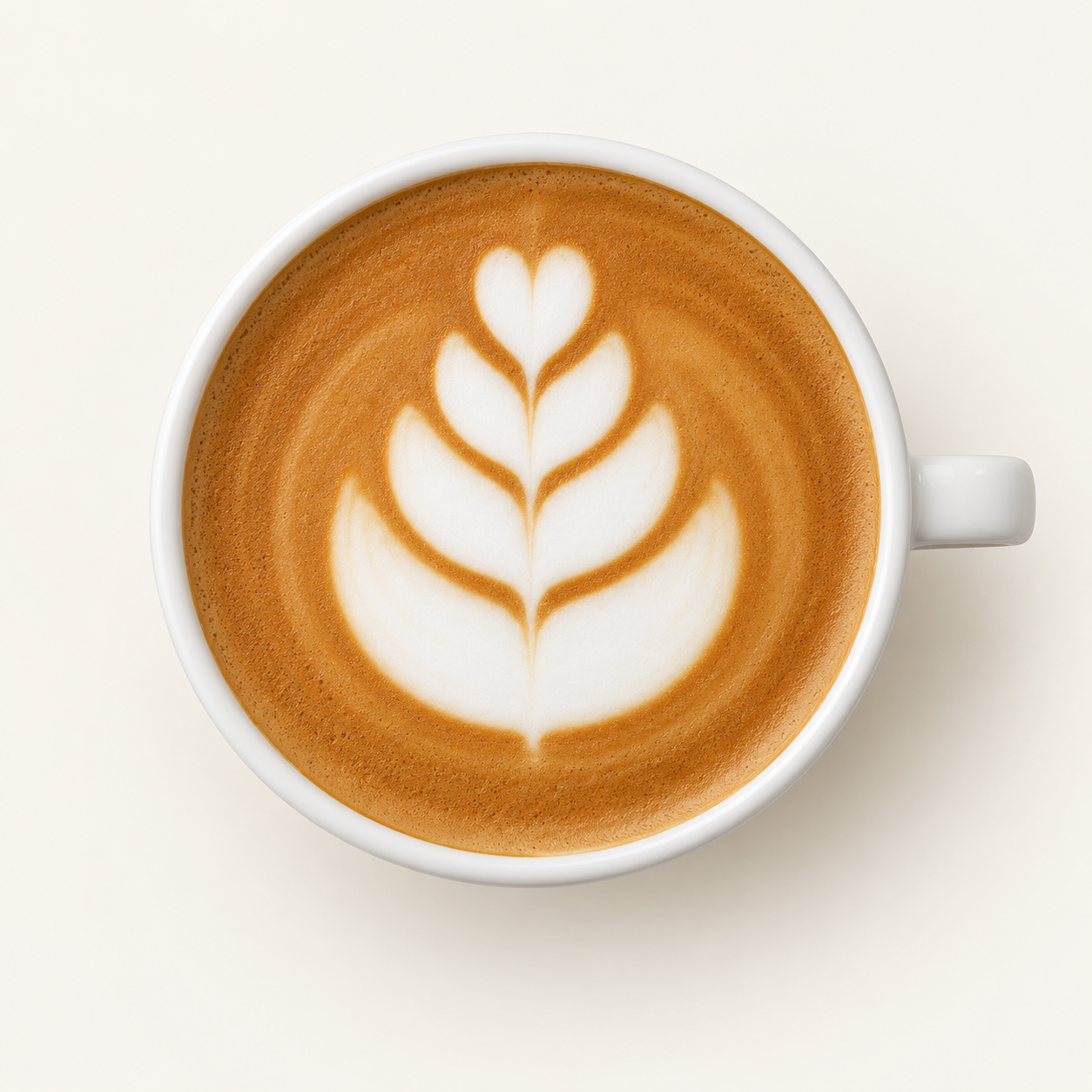 Stacked Tulip latte art example
